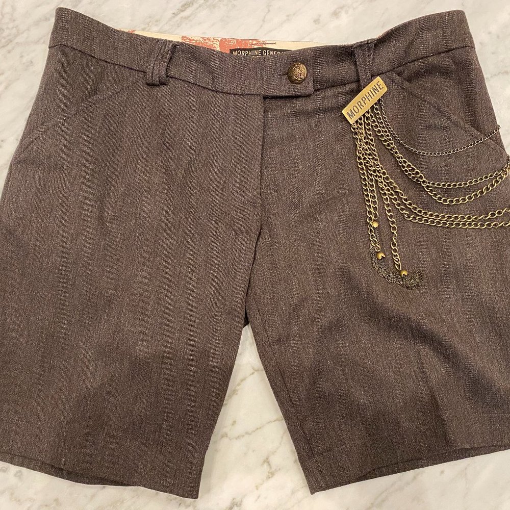 NWOT Morphine Generation Tailored Punkrock Shorts with Chain Size 8